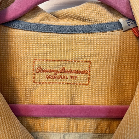 Tommy Bahama 100% Silk Yellow Tropical Beach Button Up Short Sleeve Shirt XXL - Picture 2 of 5